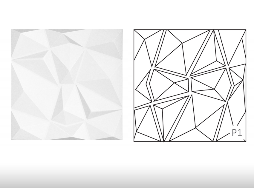 Panneau mural 3D GS - Diamond