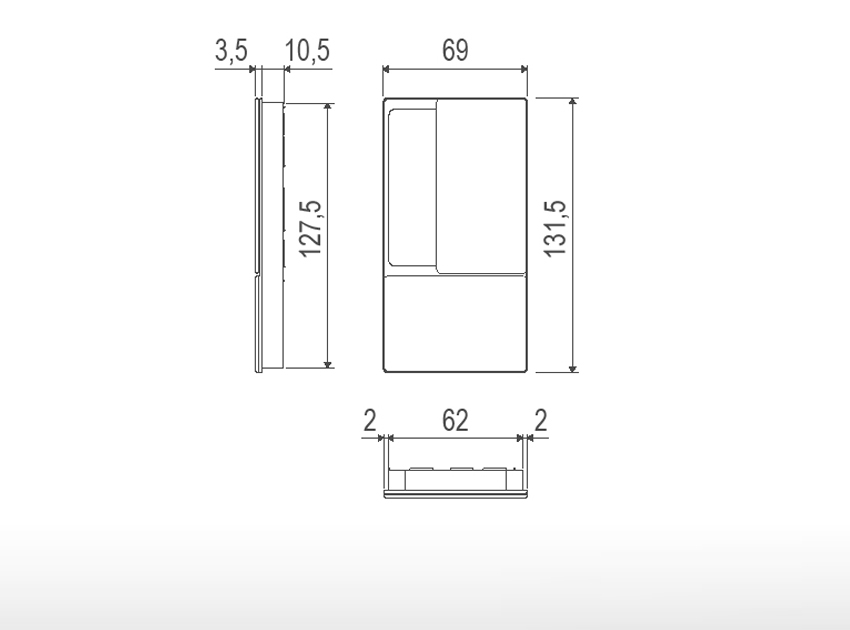 WAVE | Kit for wooden hinged door